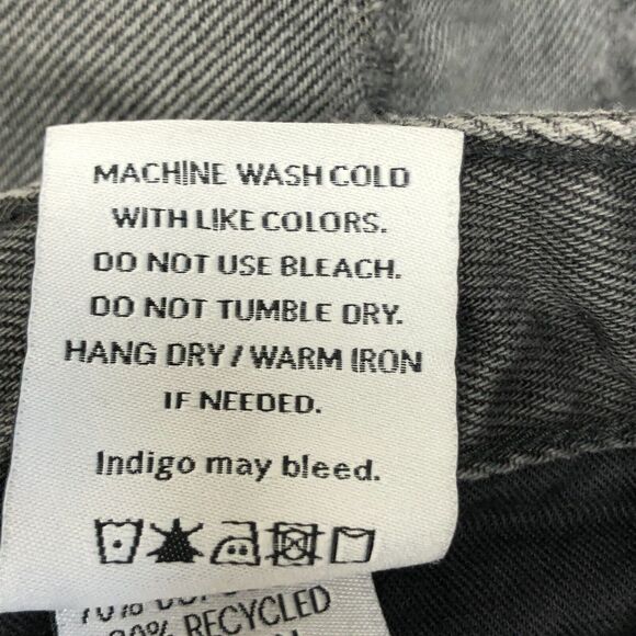 Boyish by Her Women Black Denim Shorts Size 27 Style Cody Cotton Blend B289 -4 - Picture 10 of 16